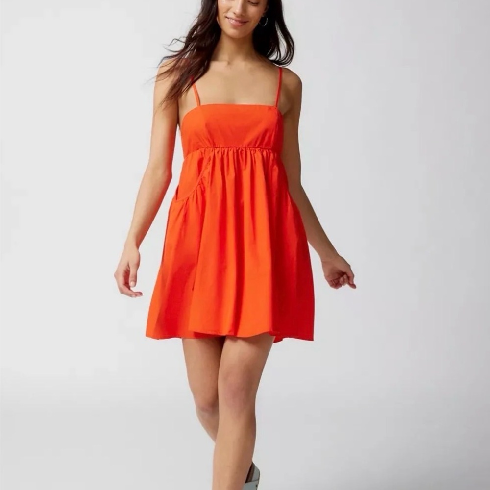 Urban Outfitters Theodora Poplin Mini Dress